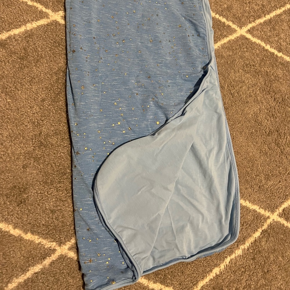 Baby Blue with stars swaddler